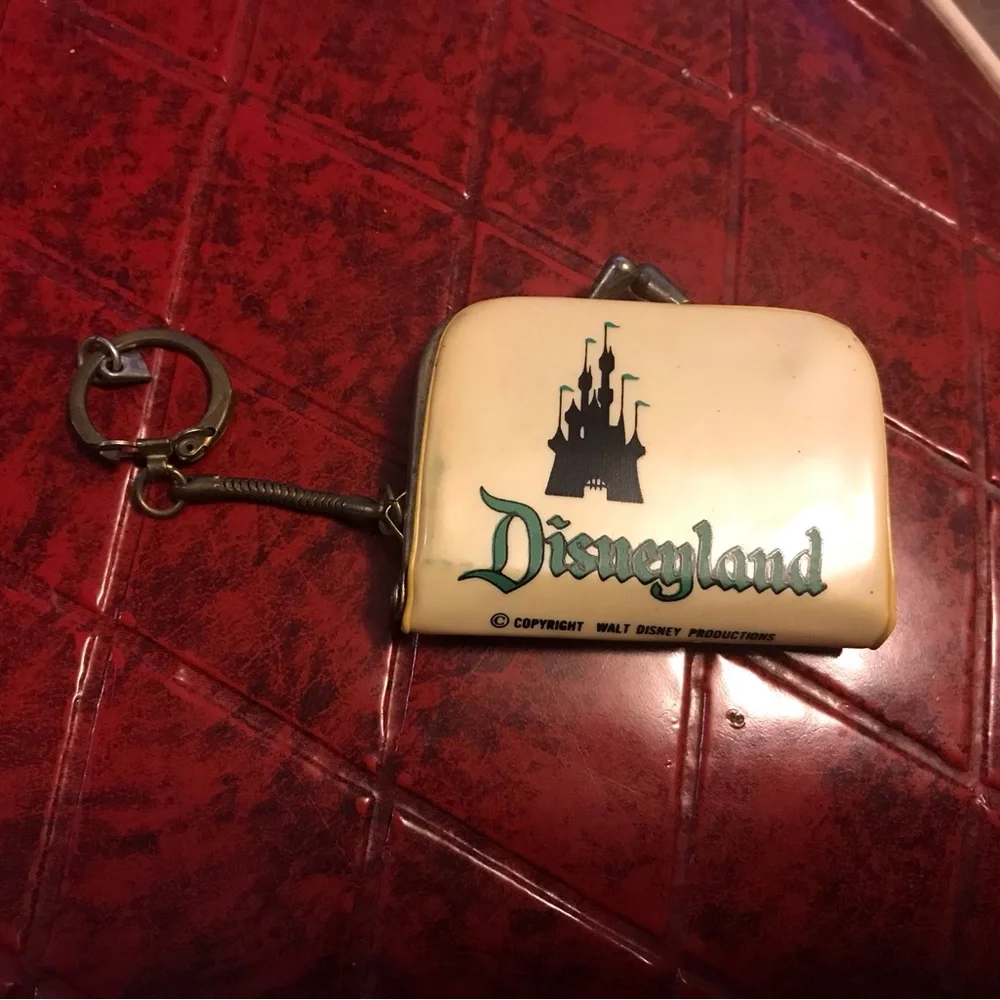 1960's Disneyland Park Vinyl Coin Purse Tinker Bell Original Souvenir 2.5
